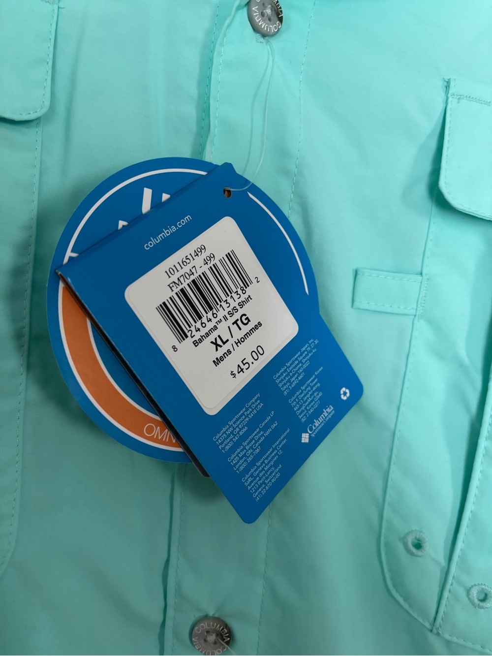 Columbia Kids' Raincoat in Aqua/Turquoise